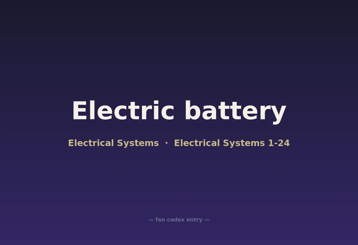 Electric battery