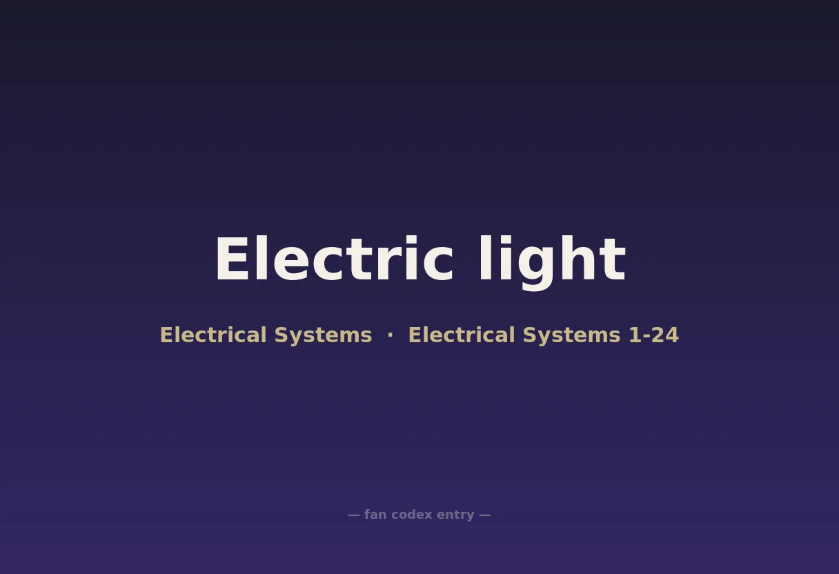 Electric light