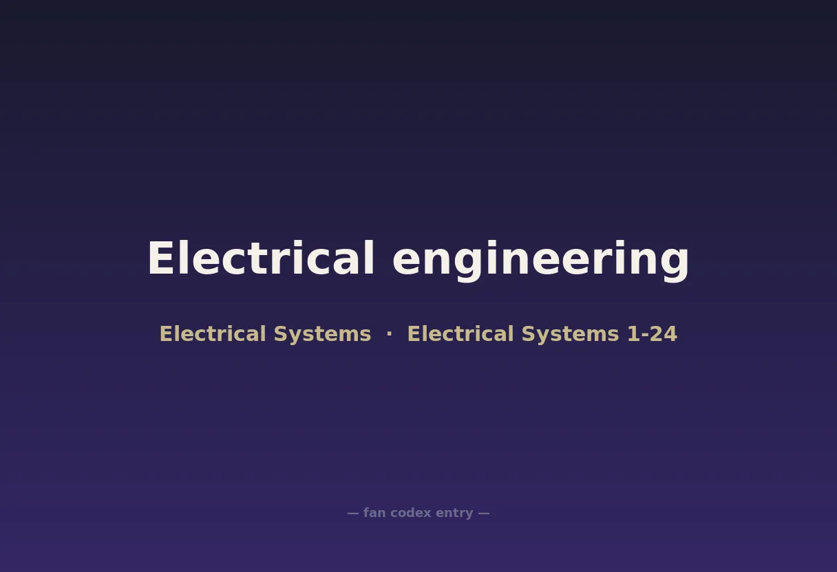 Electrical engineering