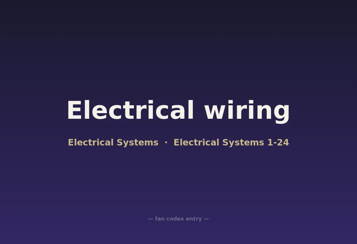 Electrical wiring